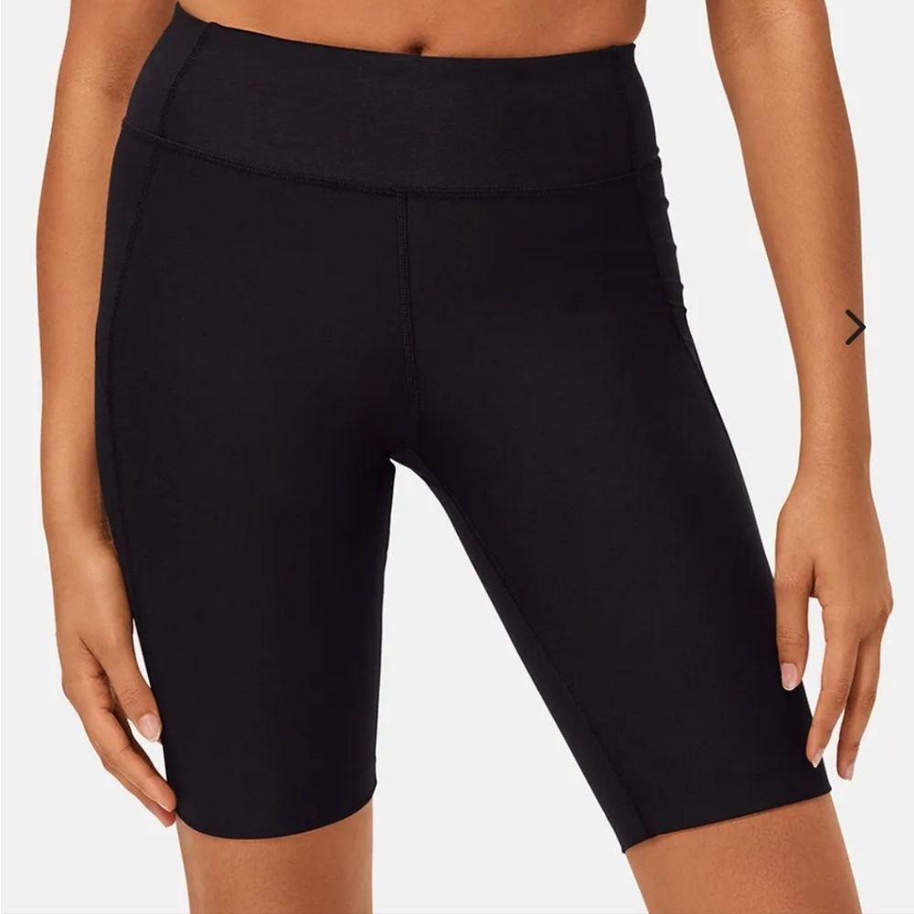 Outdoor Voices Black High-Rise Bike Shorts